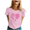 thumbnail image 1 of Cancer Shirt Women Cancer Awareness Support Admire Honor Cancer Awareness T-Shirt Cancer Survivor Crew Neck Tshirts (Pink, XL), 1 of 5