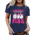 thumbnail image 1 of Cancer Shirts for Women: Ribbon Graphic Print Tee Inspirational Cancer Tops Cancer Survivor Inspirational Short Sleeve Tops (Blue, XXXL), 1 of 4