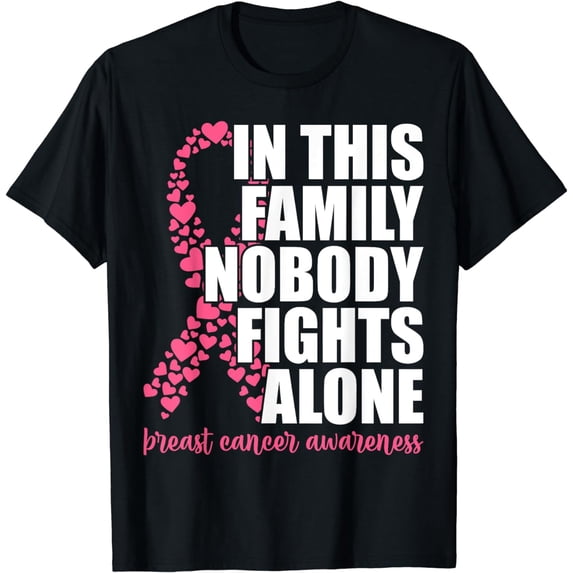 Breast Cancer Shirts for Family Pink Breast Cancer Awareness T-Shirt