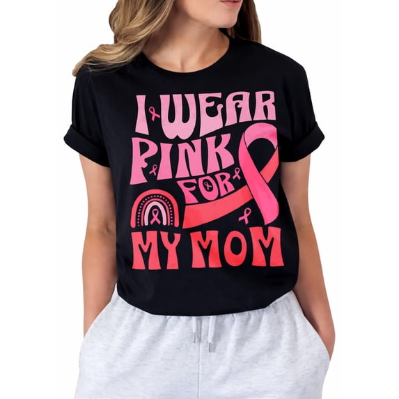 Breast Cancer Shirts for Women Breast Cancer Awareness Tshirt Pink Ribbon Graphic Short Sleeve Tee Tops
