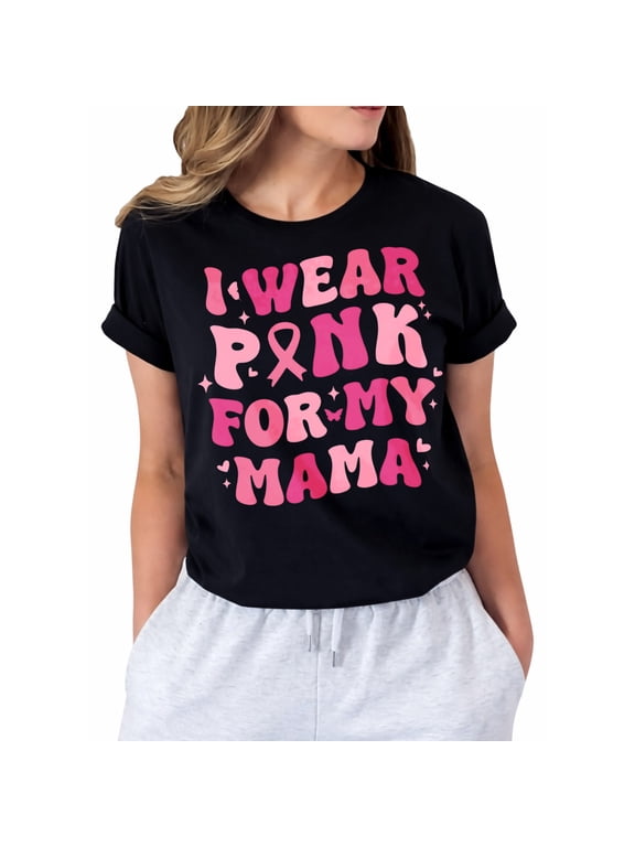Breast Cancer Shirts for Women Cancer Awareness Tee Pink Breast Cancer Tshirt Gift for Woman Survivor Cancer Shirts