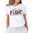 thumbnail image 1 of Breast Cancer Shirts for Women Pink Ribbon Awareness Inspirational T-Shirt Breast Cancer Survivor Crew-Neck Top, 1 of 6