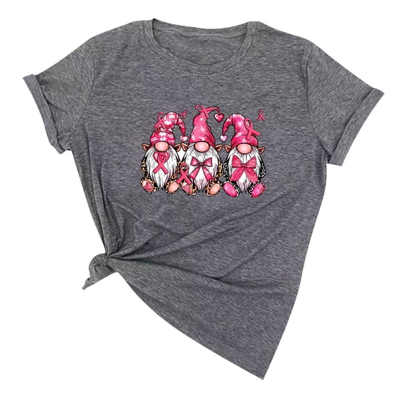 Breast Cancer Shirts for Women Pink Ribbon Breast Cancer Awareness T-Shirt Breast Cancer Gifts For Woman