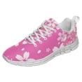 thumbnail image 1 of Breast Cancer Shoes for Men Women Running Sneakers Breathable Casual Sport Tennis Shoes White Size 6, 1 of 5