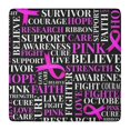 thumbnail image 1 of Breast Cancer Square Fitted Tablecloth with Elastic Edge,Square Table Cover,Washable Elastic Table Cover for Home Kitchen Party Decor 36"x36", 1 of 6