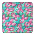 thumbnail image 1 of Breast Cancer Square Fitted Tablecloth with Elastic Edge,Square Table Cover,Washable Elastic Table Cover for Home Kitchen Party Decor 36"x36", 1 of 6