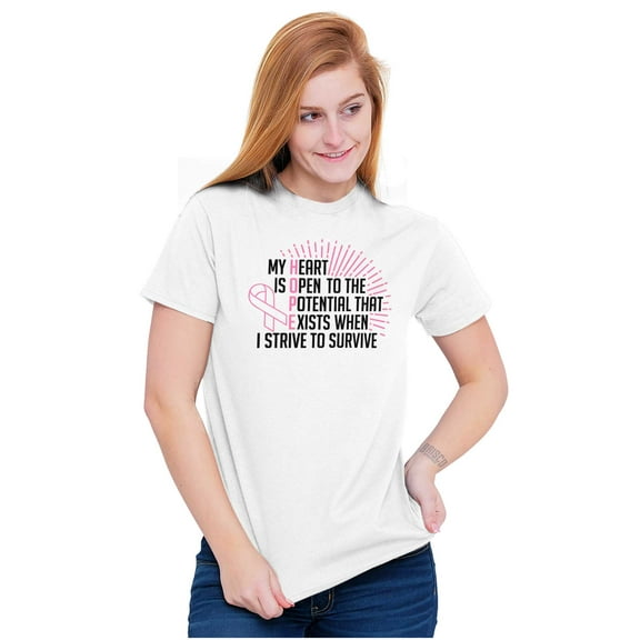 Breast Cancer Strive to Survive Women's Graphic T Shirt Tees Brisco Brands S