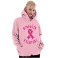 thumbnail image 1 of Breast Cancer Stronger Everyday Hoodie Sweatshirt Women Brisco Brands S, 1 of 6