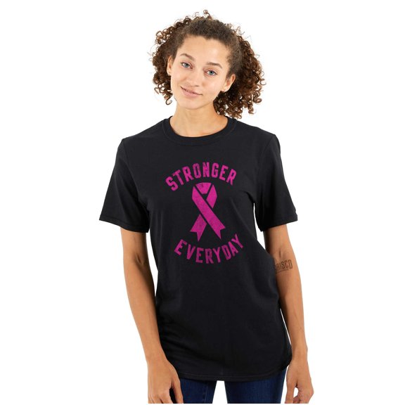 Breast Cancer Stronger Everyday Women's Graphic T Shirt Tees Brisco Brands M
