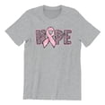 thumbnail image 1 of Breast Cancer Support Hope Pink Ribbon Men's T-shirt, 2XL, Heather Gray, 1 of 5