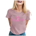 thumbnail image 1 of Breast Cancer Support Pink Breast Cancer Awareness T-Shirt, 1 of 4