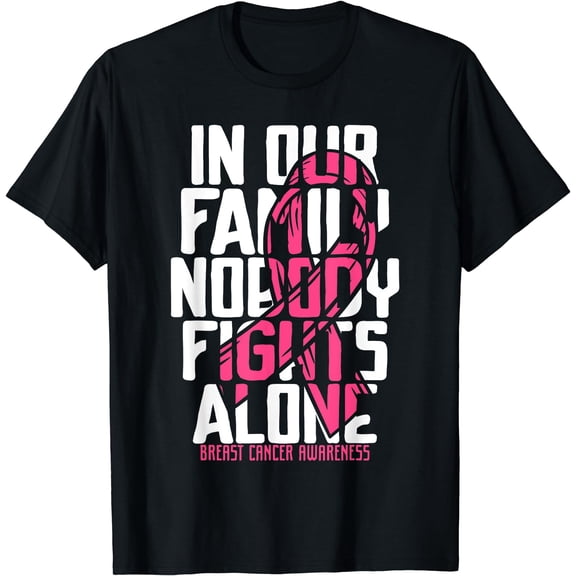 Breast Cancer Support Pink Family Breast Cancer Awareness T-Shirt