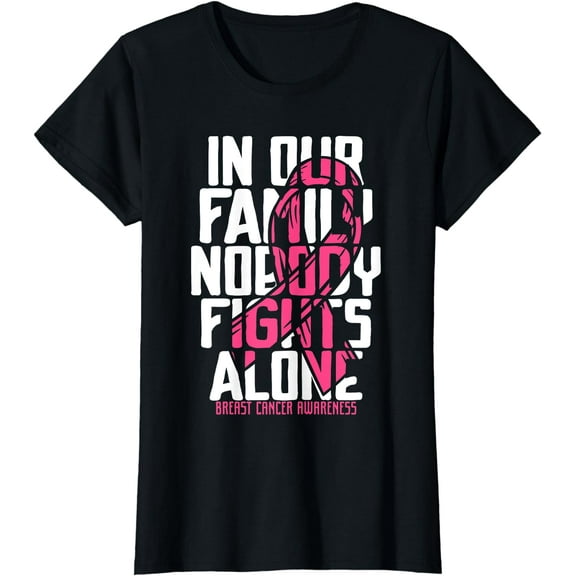 Breast Cancer Support Pink Family Breast Cancer Awareness T-Shirt