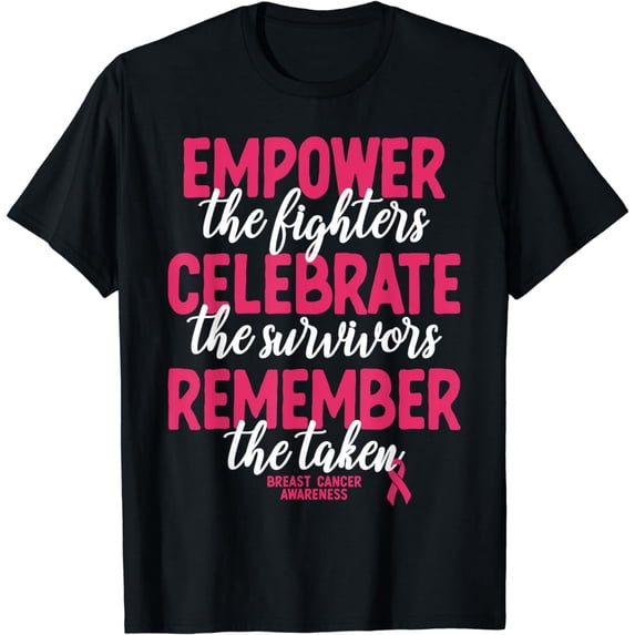 Breast Cancer Support Pink Ribbon Breast Cancer Awareness T-Shirt