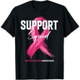 thumbnail image 1 of Breast Cancer Support Squad Breast Cancer Awareness T-Shirt, 1 of 4