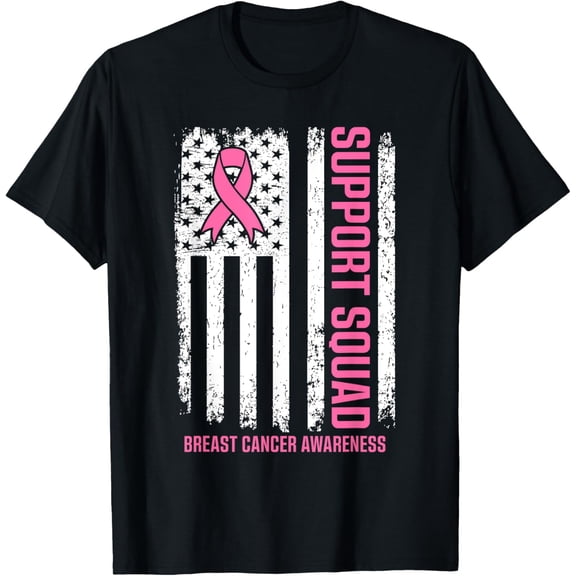 Breast Cancer Support Squad Breast Cancer Awareness T-Shirt