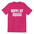 thumbnail image 1 of Breast Cancer Support Squad Pink Ribbon Unisex Men's T-shirt, 3XL, Cyber Pink, 1 of 6