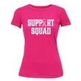 thumbnail image 1 of Breast Cancer Support Squad Pink Ribbon Women's T-shirt, 2XL, Cyber Pink, 1 of 6