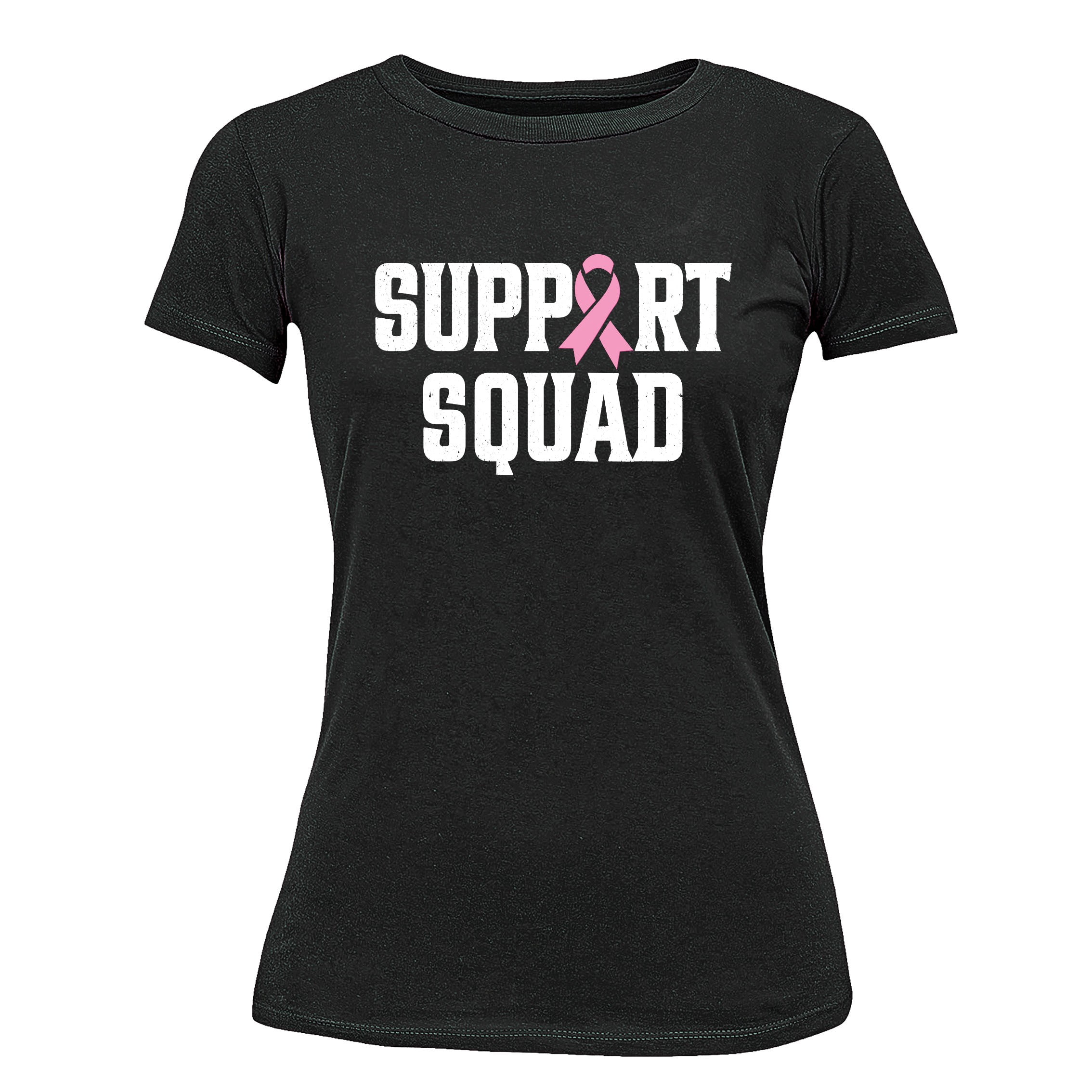 Zylkor Women's Breast Cancer Awareness Shirt – Pink Ribbon Support Squad Tee - View #5