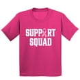 thumbnail image 1 of Breast Cancer Support Squad Pink Ribbon Youth T-shirt, XS, Cyber Pink, 1 of 6