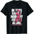 thumbnail image 1 of Breast Cancer Support Vintage Family Breast Cancer Awareness T-Shirt, 1 of 3