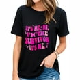 thumbnail image 1 of Breast Cancer Survivor For Women Breast Cancer Awareness T Shirt Black 2X-Large, 1 of 5