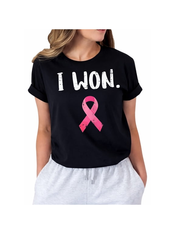 Breast Cancer Survivor I Won Pink Ribbon Awareness Women T-Shirt