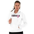 thumbnail image 1 of Breast Cancer Survivor Pink Ribbon Hoodie Sweatshirt Women Brisco Brands S, 1 of 6