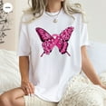 thumbnail image 1 of Breast Cancer Survivor Shirt, Cancer Awareness Outfit, Breast Cancer Shirt, Warrior Shirts, Butterfly Graphic Tee, Cancer Clothing All Size S-5Xl, 1 of 4