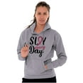 thumbnail image 1 of Breast Cancer Survivor Slay Every Day Hoodie Sweatshirt Women Brisco Brands S, 1 of 6