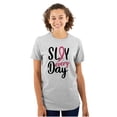 thumbnail image 1 of Breast Cancer Survivor Slay Every Day Women's Plus Size Graphic Tee Brisco Brands 2X, 1 of 3