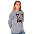 thumbnail image 1 of Breast Cancer Survivor Slay Every Day Women's Long Sleeve T Shirt Brisco Brands X, 1 of 6