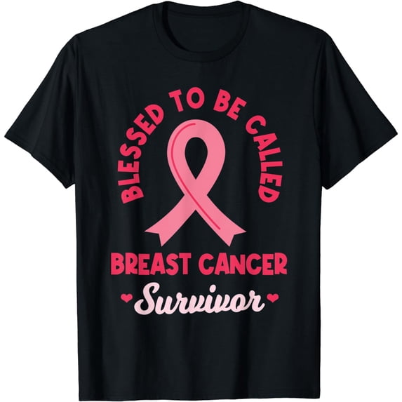 Breast Cancer Survivor Warrior Pink Ribbon Awareness Month T-Shirt