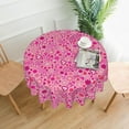 thumbnail image 1 of Breast Cancer Tablecloth Round 60 Inch Table Cloth Cover Mat Holiday Party Decoration for Dining Room Home Kitchen Picnic, 1 of 6