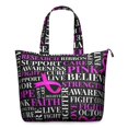 thumbnail image 1 of Breast Cancer Travel Tote Bags for Women Carry On,Large Weekender Bags for Women Travel,Multi Functional Duffle Bag for Work,Shopping,Sports, 1 of 5