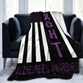 thumbnail image 1 of Breast Cancer Warrior Support Squad Alzheimer's Awareness Ultra-Soft Micro Fleece Blanket, Breathable, Lightweight Comfortable Throw Blanket Cozy Bed Throws All Seasons 80"x60"inch, 1 of 7