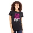 thumbnail image 1 of Breast Cancer Your Fight Is My Fight Womens Fitted Plus Size Graphic Tee Brisco Brands 2X, 1 of 5
