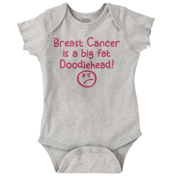 Breast Cancer is a Doodiehead Bodysuit Jumper Girls Infant Baby Brisco Brands NB