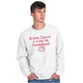 thumbnail image 1 of Breast Cancer is a Doodiehead Women Crewneck Sweatshirt Brisco Brands X, 1 of 6