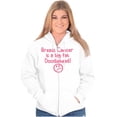 thumbnail image 1 of Breast Cancer is a Doodiehead Womens Plus Size Graphic Zipper Hoodie Brisco Brands 3X, 1 of 5
