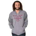 thumbnail image 1 of Breast Cancer is a Doodiehead Zip Hoodie Sweatshirt Women Brisco Brands S, 1 of 6