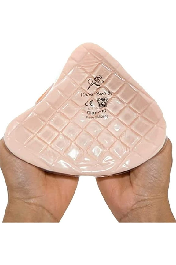 Breast Form ABC Diamond Asymmetric Size 4 Right Blush Pink