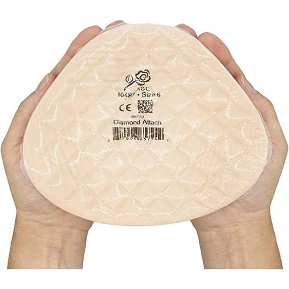 Breast Form ABC Diamond Attach Size 7 Blush Pink