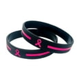 thumbnail image 1 of Breast Illness Awareness Day Silicone Bracelet Pinkish Ribbon Breast Illness Awareness Prevention Bracelet Caring For Women's Health Promotion Bracelet, 1 of 5