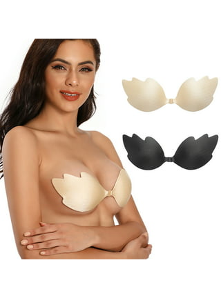 Xysaqa Women's Sticky Bra for Breast Lift, Push up Reusable Pasties Nipple  Covers for Women, Invisible Strapless Long Silicone Adhesive Bra