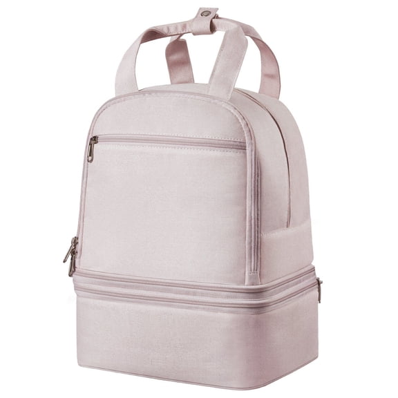 Breast Pump Backpack with Ice Pack Compatible with S1 S2 Portable Pump Carrying Case for Work Travel Breastmilk Storage Accessories Light Pink