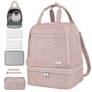 Breast Pump Bag, Spectra Pump Backpack, Compatible with Spectra S1, S2, Pink