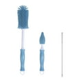 thumbnail image 1 of Breast Pump Cleaning Brush Kit, Bottle Silicone Brush Washer Set for Breast Pumps, 3 in 1 Bottle Nipple Pump Parts Cleaner （Blue）, 1 of 5