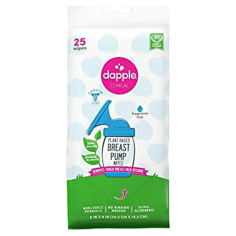 dapple® Baby Breast Pump Cleaner Wipes, Fragrance Free, 25 count