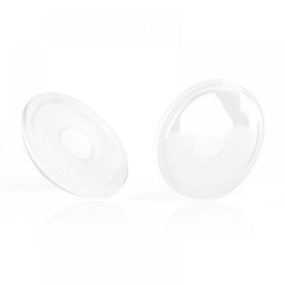 Love Noobs Silver Nursing Cups with Silicon Rings, Soothing Nipple